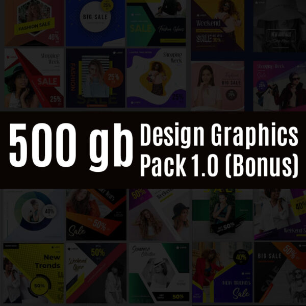 ⁦مكتبة ضخمة من ملفات التصميم للمبدعين| 500GB Design Graphics Pack 1.0⁩ - الصورة ⁦2⁩